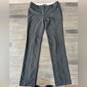 Ann Taylor Black Straight Leg Ankle Pants Mid Rise Trousers Size 0